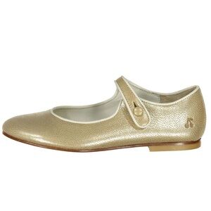 BONPOINT Gold Mary Jane Flats